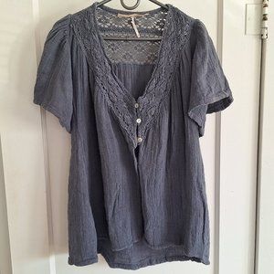 Jen's Pirate Booty Bodele Tunic S/XS gray *SEE DESCRIPTION